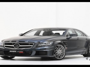 Mercedes-Benz CLS Rocket 800 Brabus black color outer view and top speed